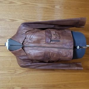 a.n.a Genuine Leather Jacket, Ladies Large